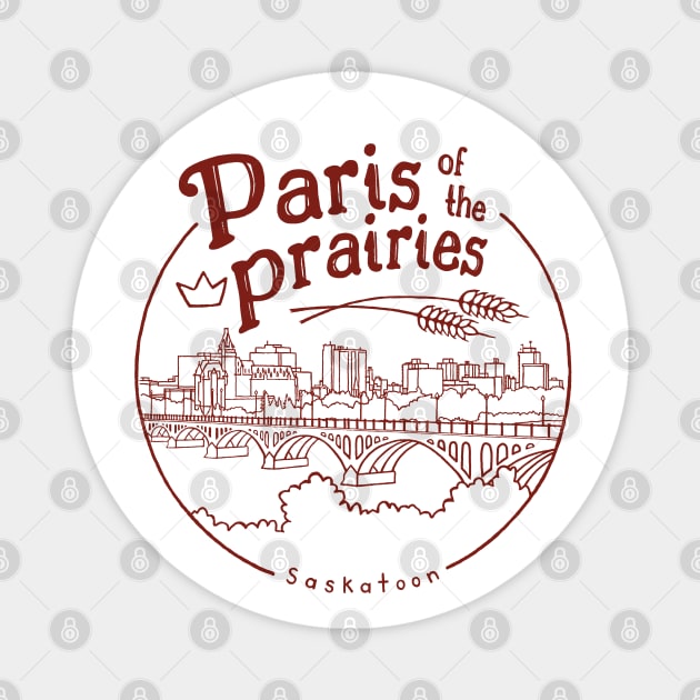 Paris of the prairies Magnet by seancarolan